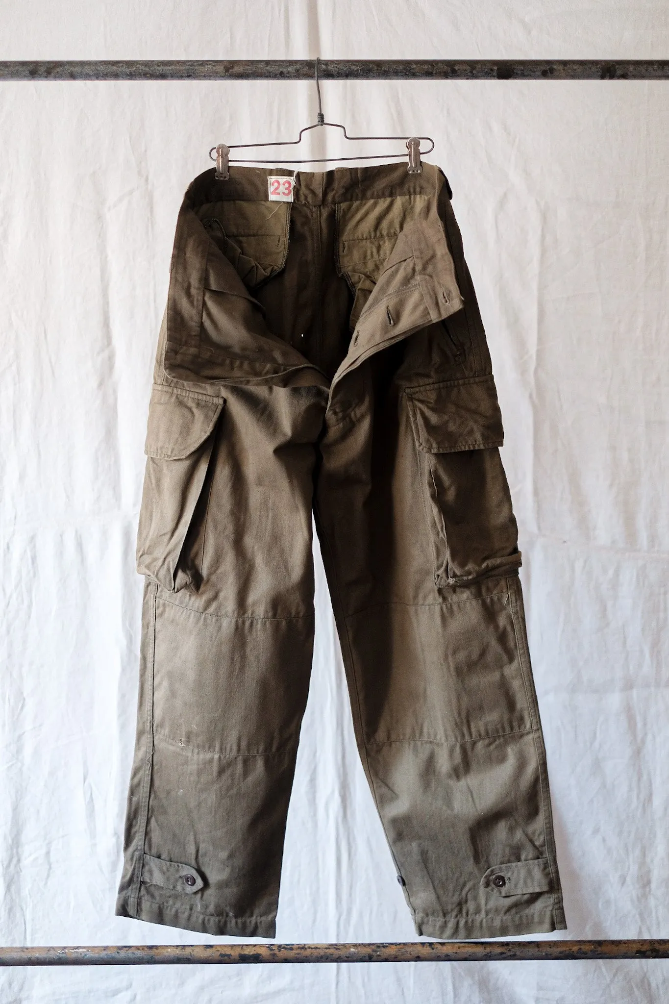 [~ 60's] Taille des pantalons de terrain de l'armée française M47.23