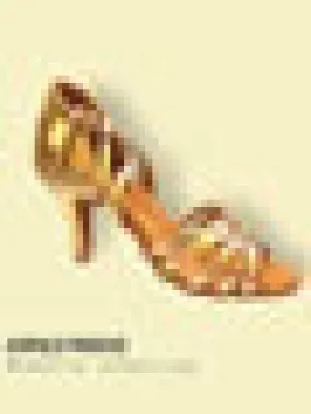 216 BD DANCE chaussures de danse latine en cuir doré femme