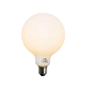 Ampoule LED E27 dimmable opale G125 5W 450lm 2200K