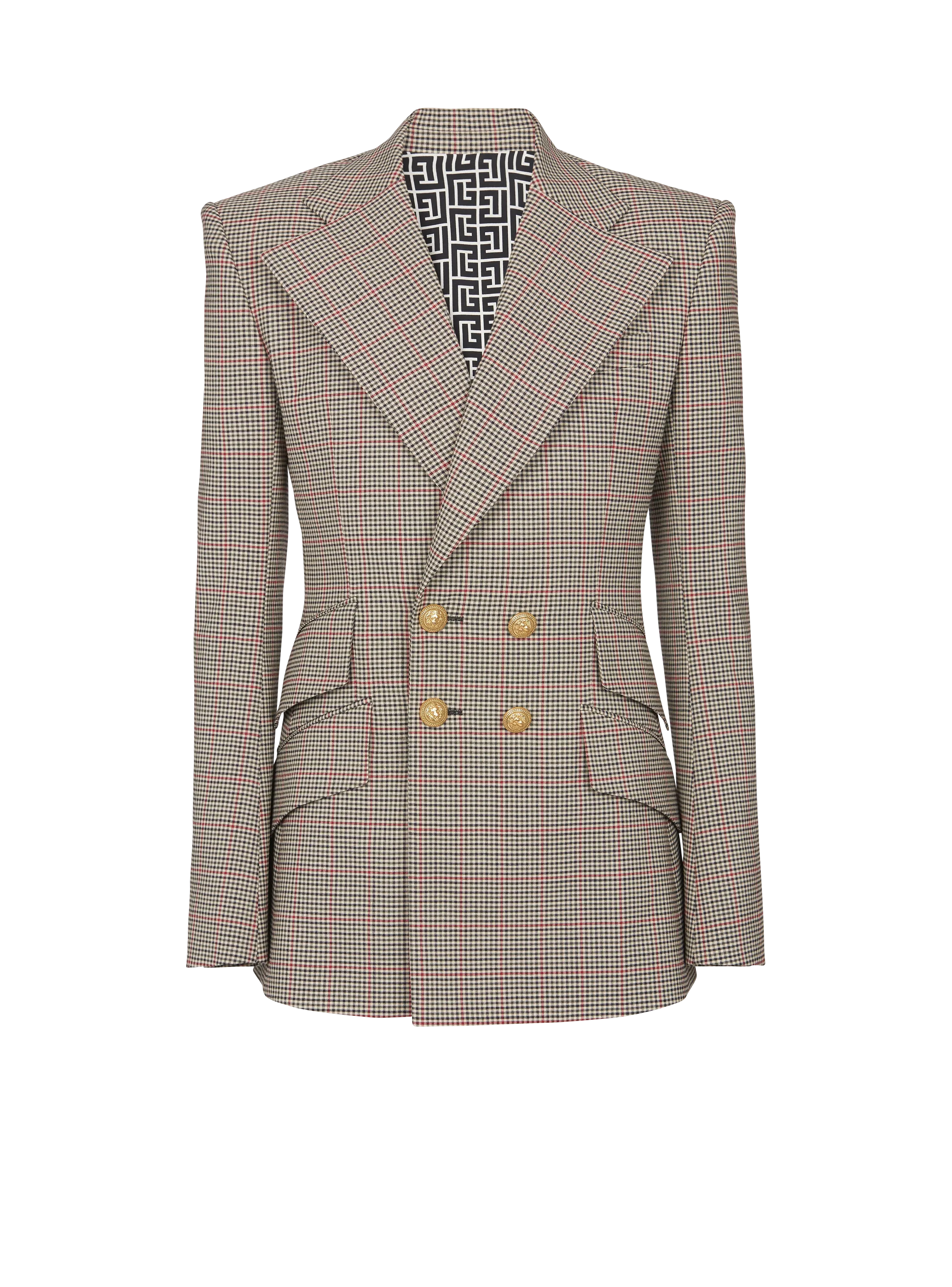 BALMAIN  Veste 70' prince-de-galle - Multicolore