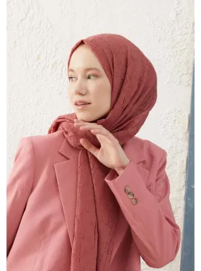 Bamboo Shawl Dark Rose Color