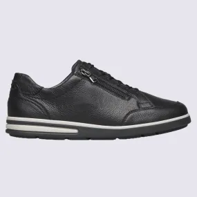 Baskets basses Waldlaufer, baskets homme en cuir noir| Igert Chaussures & Maroquinerie