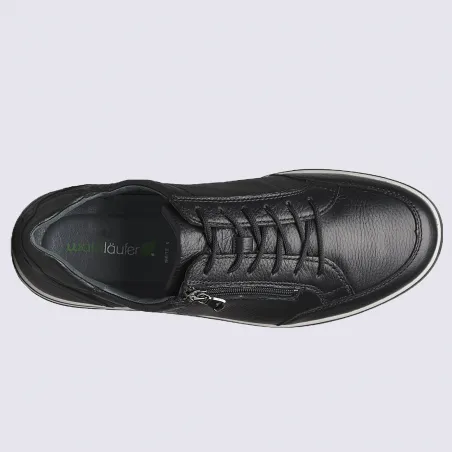 Baskets basses Waldlaufer, baskets homme en cuir noir| Igert Chaussures & Maroquinerie