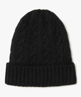 bonnet en maille torsadee homme noir standard chapeaux casquettes et bonnets