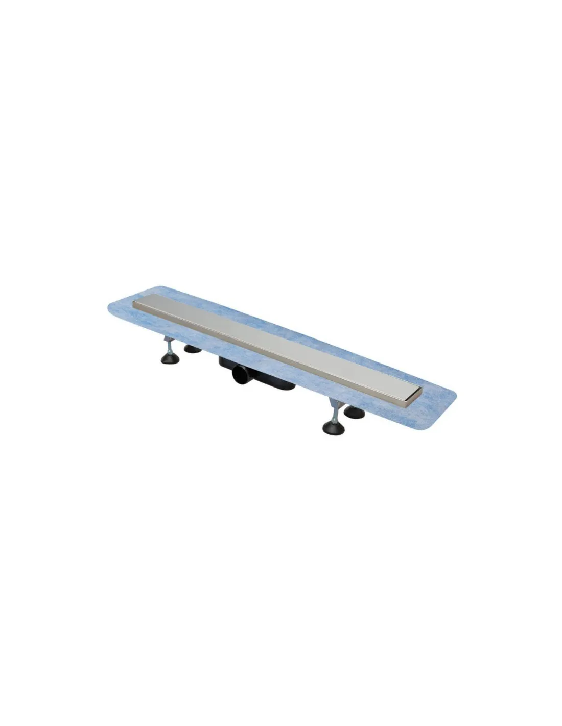 Caniveau de douche avec grille inox Réf. PLAIN - Sélection Plomberie Online
