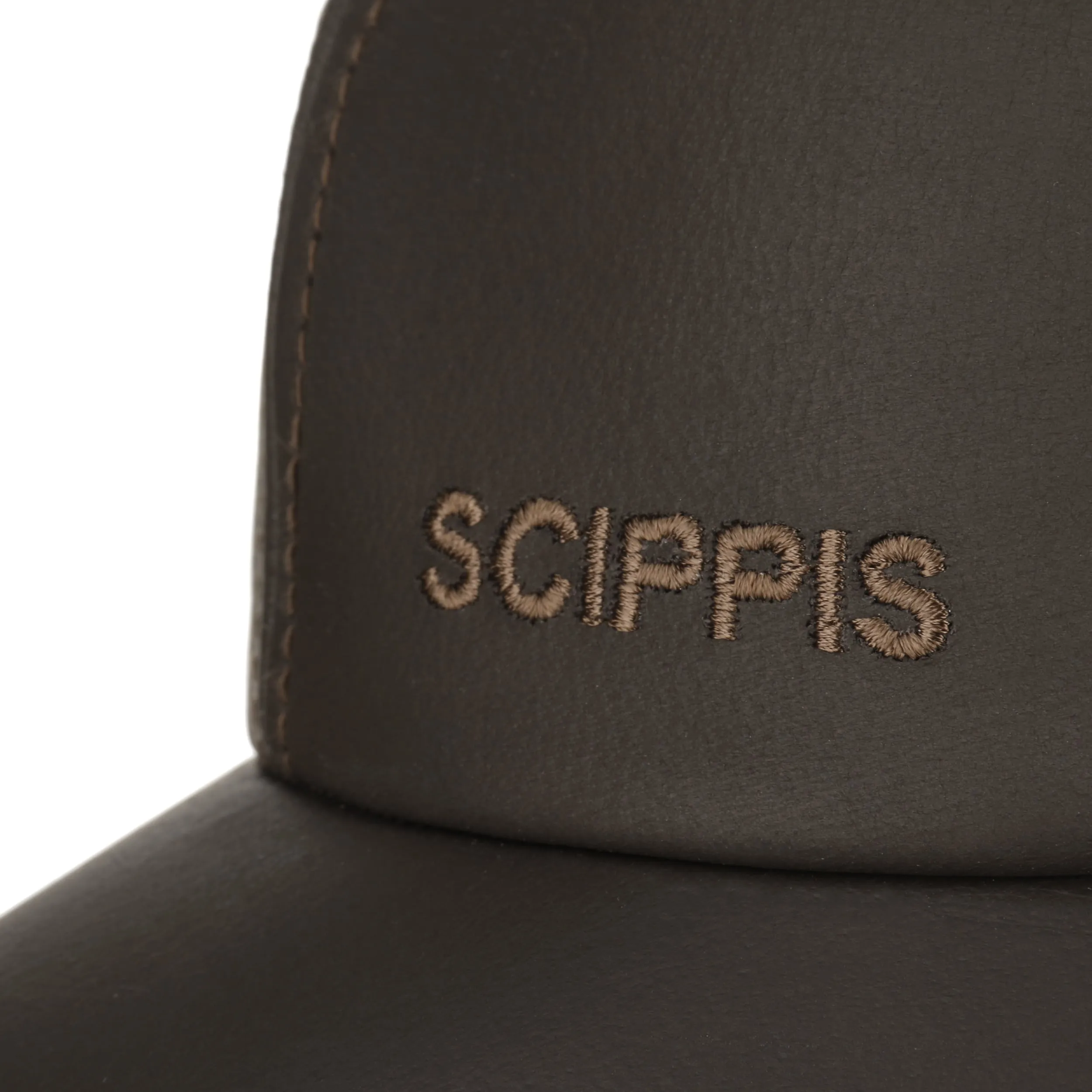 Casquette en Cuir Uni by Scippis --> Chapeaux, casquettes & bonnets en ligne ▷ Chapeaushop