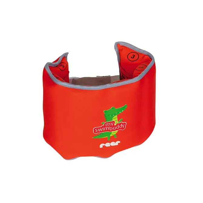 Ceinture de natation réglable en néoprène pour enfants, 15-30 kg (2-6 ans), rouge, Reer MySwimBuddy Swim Belt, 66054