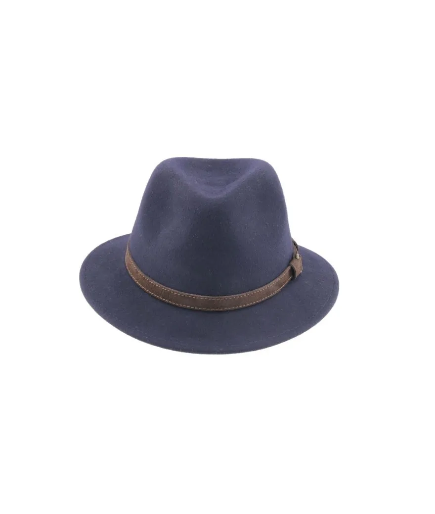 CHAPEAUX SAFARI HOMME / FEMME FEUTRE DE LAINE MARINE PLIABLE