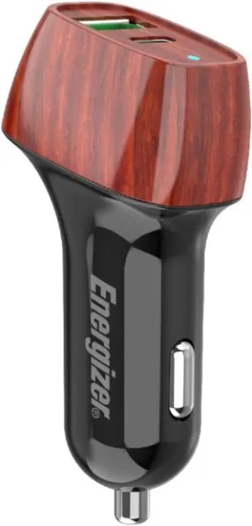 Chargeur allume-cigare USB-A/C 38 W bois | Chargeurs allume cigare 