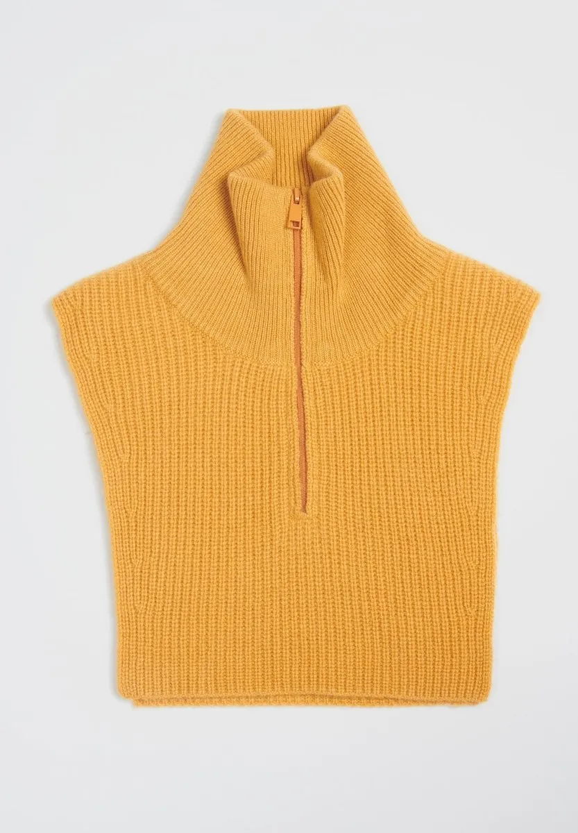 charpe cachemire 4 fils jaune moutarde - ZAYA 1