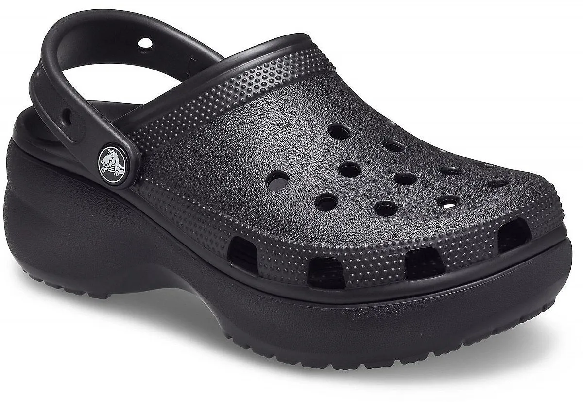 chaussures Crocs Classic Platform Clog - Black - women´s