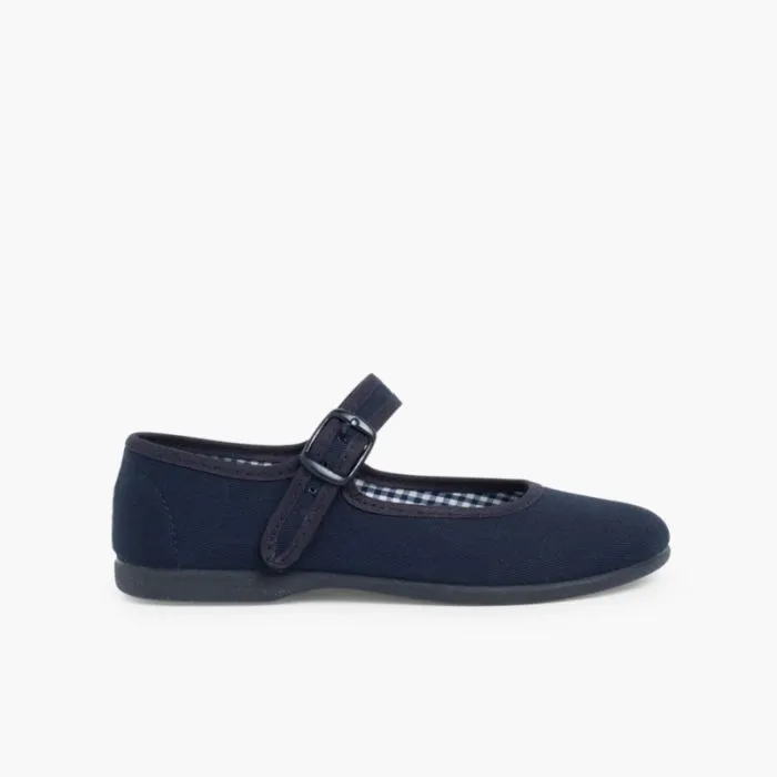 Chaussures en toile à boucle pour Fille (Grandes Tailles)
