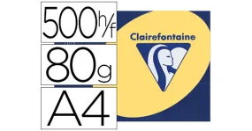 CLAIREFONTAINE TROPHÉE JAUNE CANARI A4 80G