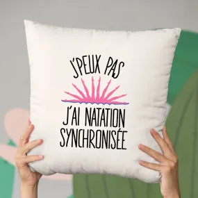 Coussin J'peux pas j'ai natation synchronisée
