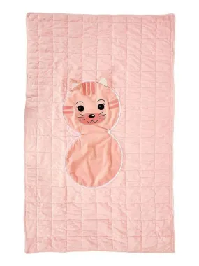 Couverture convertible Chat 110x150 - Rose