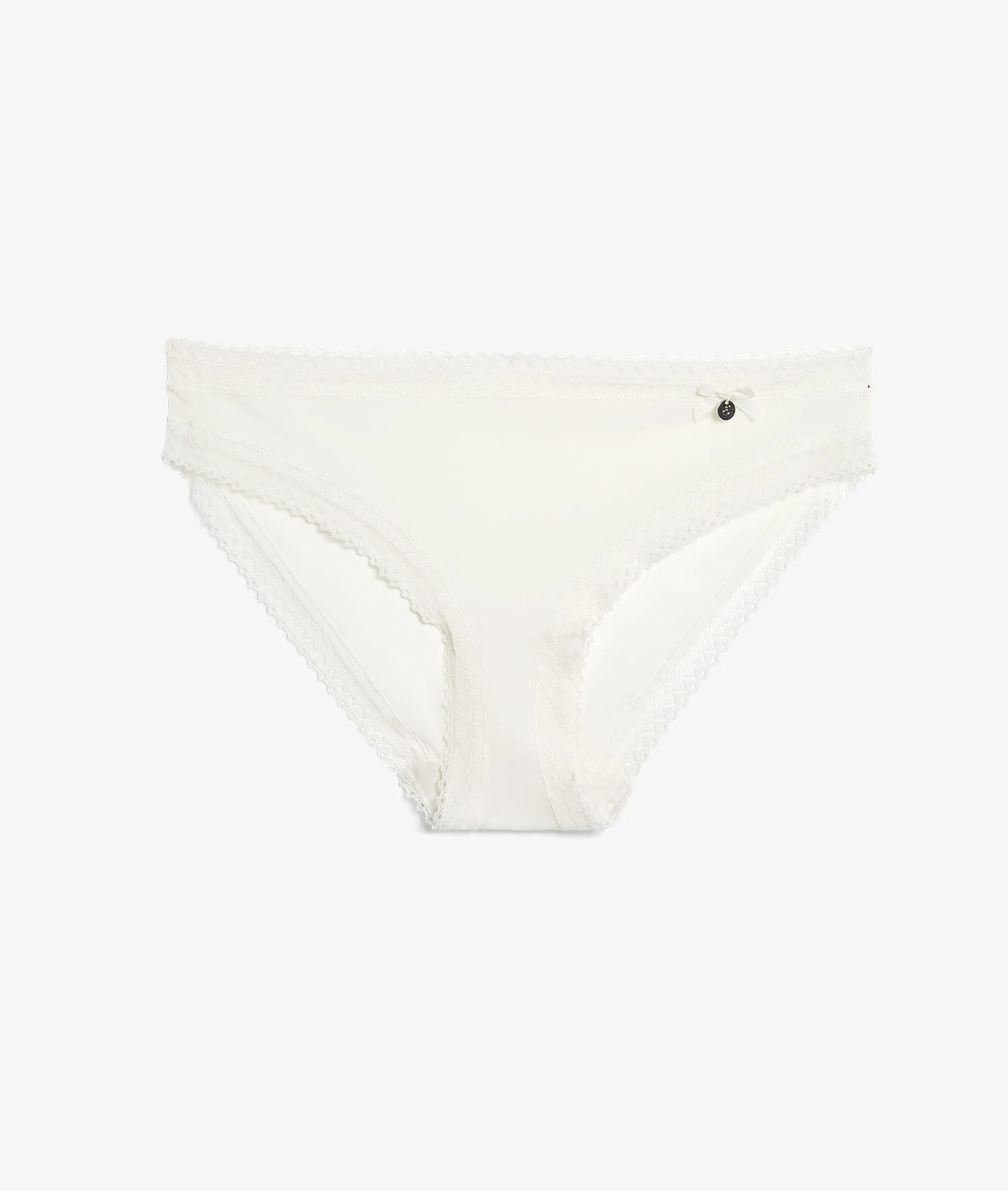 Culotte en microfibre bords dentelle