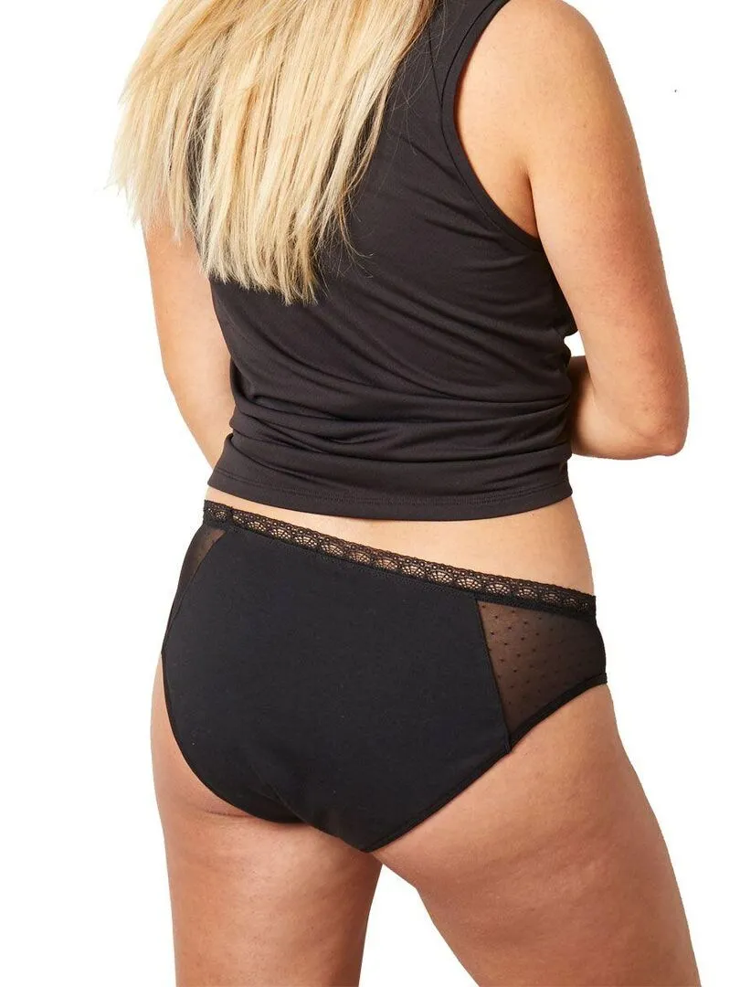 Culotte menstruelle FRIDA - Pomm'Poire - Noir