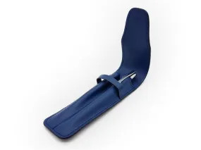 Etui 2 stylos en cuir bleu - ET502