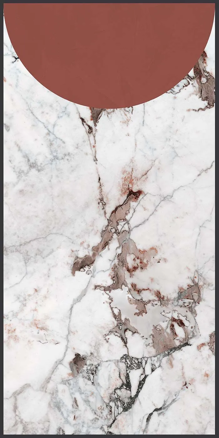 Florim Cedit Policroma Volta Breccia-Mattone 120x240 cm 764127 | Revêtement mural imitation marbre