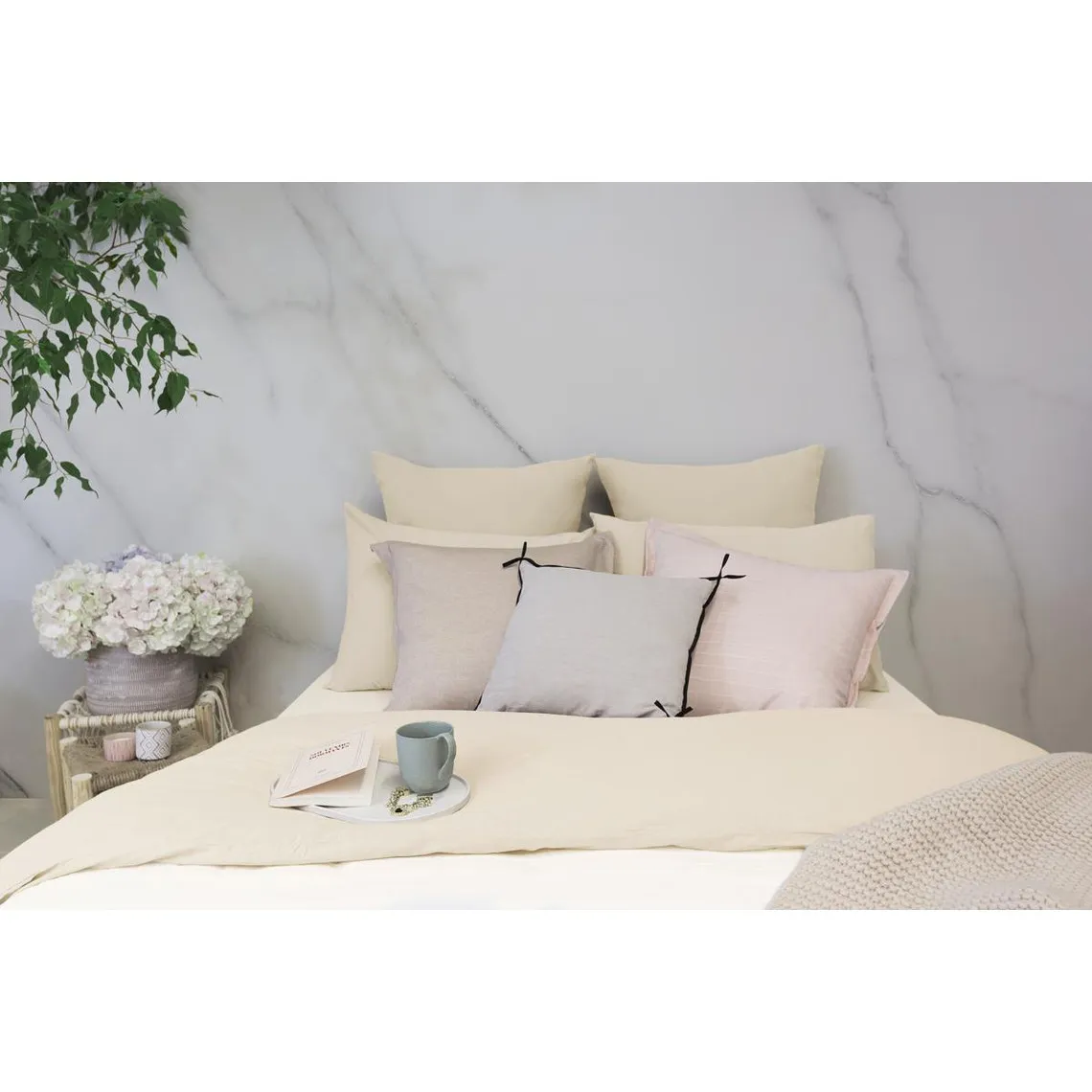 Les basiques - Housse de couette en coton -  blanc cassé | 3 Suisses