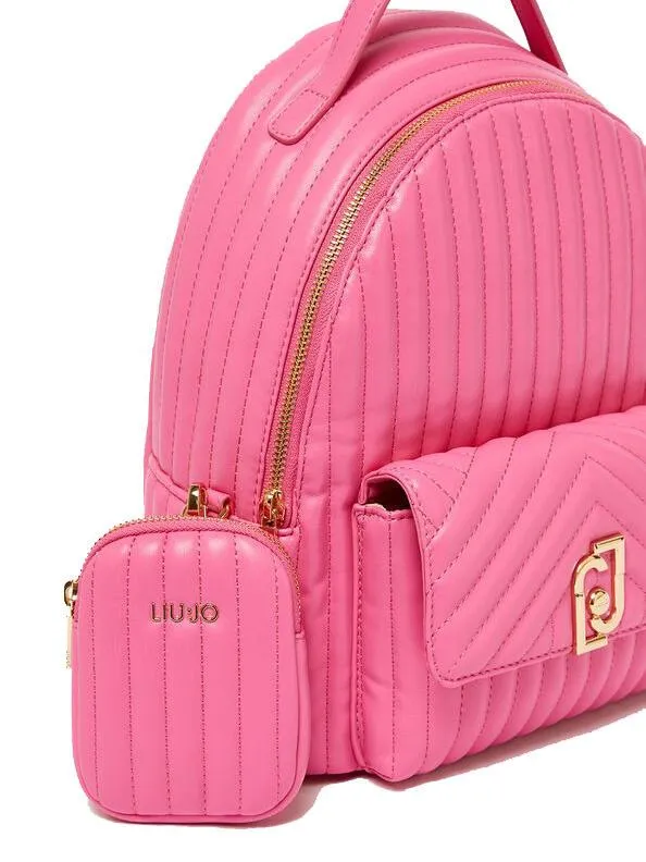 Liujo Achala Sac À Dos Avec Étui Amovible Framboise Clair - Achetez À Prix Outlet!