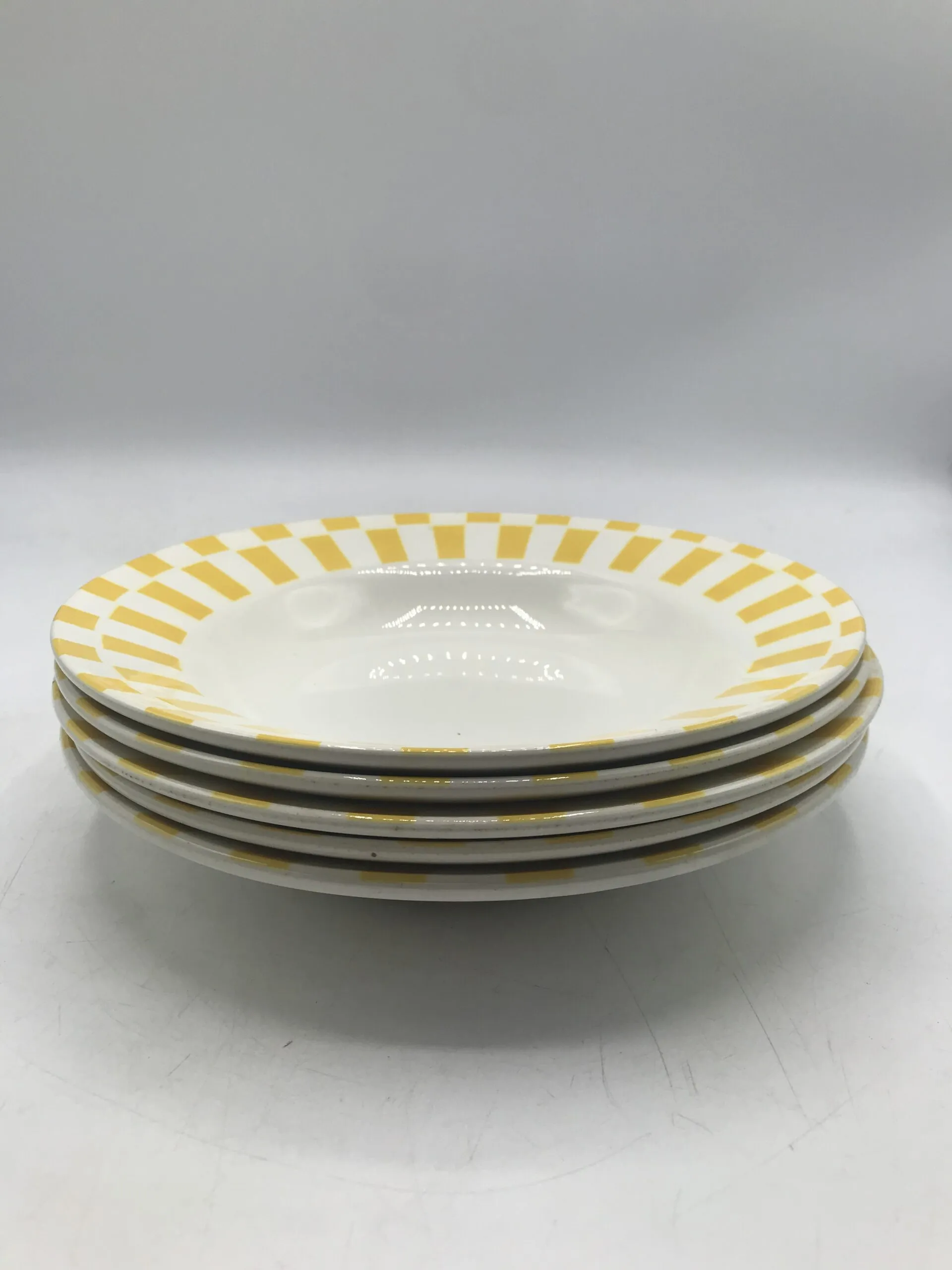 Lot de 5 assiettes creuses Sarreguemines "Préhat" - Ressourcerie Histoires Sans Fin