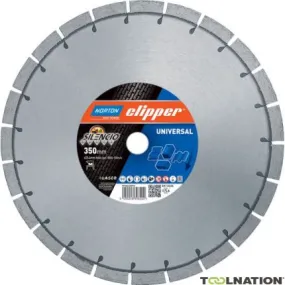 Norton Clipper 70184630309 Extreme Universal Silencio Lame de scie diamantée silencieuse 500 x 25,4 mm
