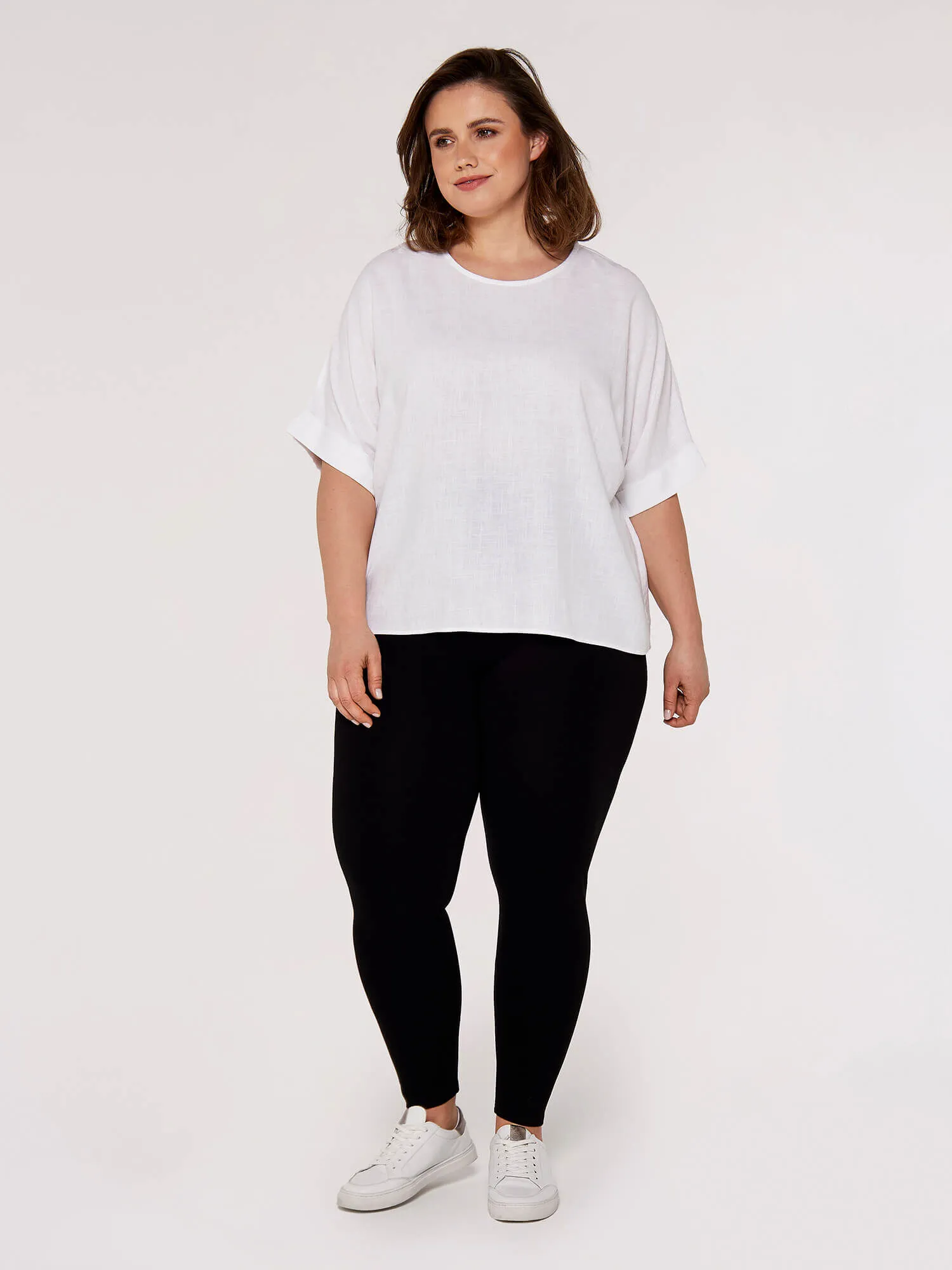 Pantalon En Point De Rome Taille Haute Curve Vêtements Apricot