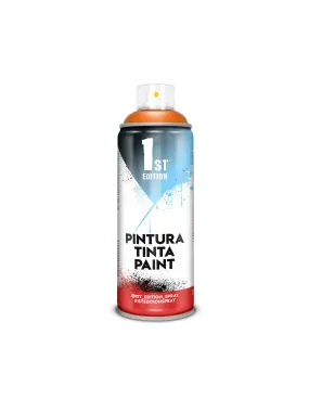 Peinture Aerosol 1ere Edition 520cc / 300ml Risque Orange Mat Ref 645 - 95383