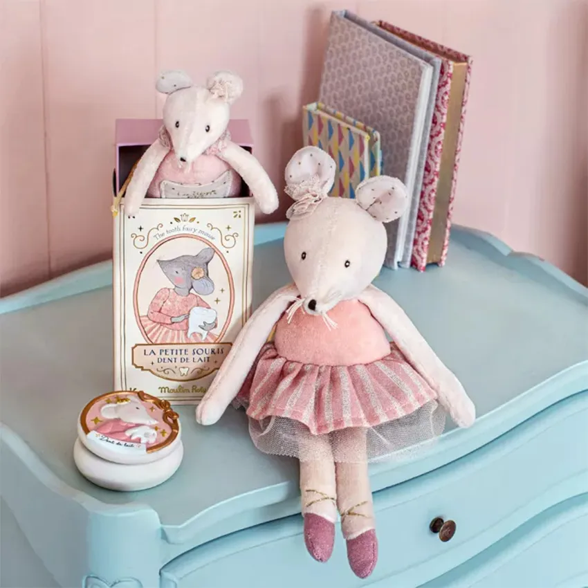 Petite Peluche Souris Rose - La Petite Ecole de Danse