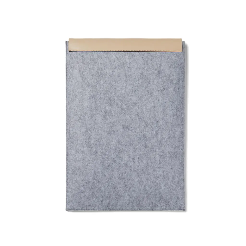 Pochette publicitaire pour ordinateur 17" en feutre recyclé - ELEVATION X- Vertlapub