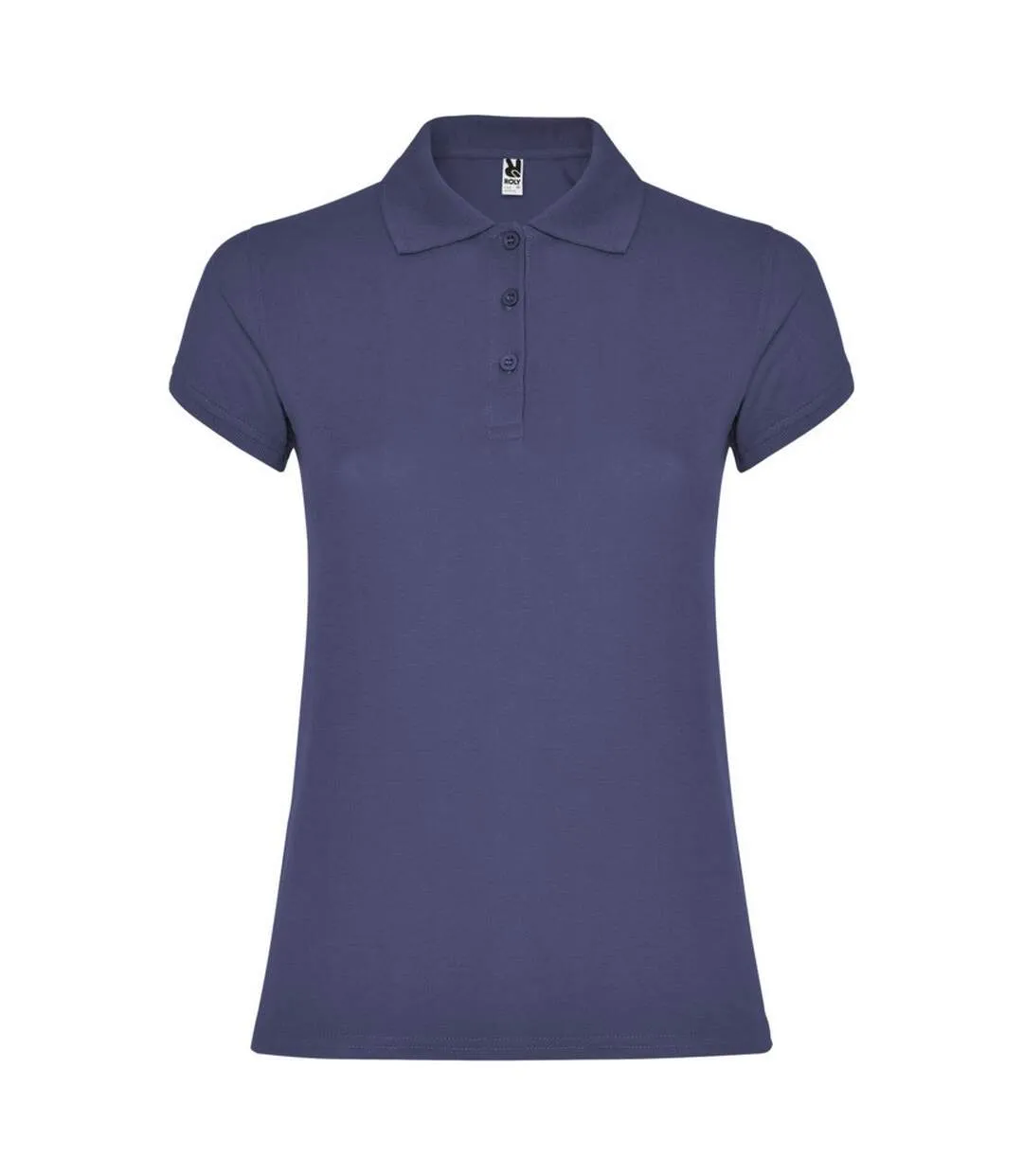 Polo star femme bleu denim Roly