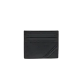 Porte-cartes Fendi Shadow Diagonal cuir noir FF