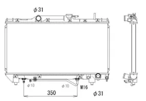 Radiateur, refroidissement du moteur NRF FRANCE 503968 