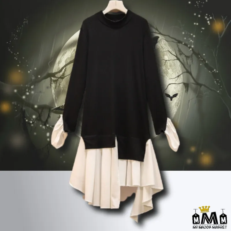 ROBE BI-MATIÈRE - BLACK & WHITE - SAISON 2022