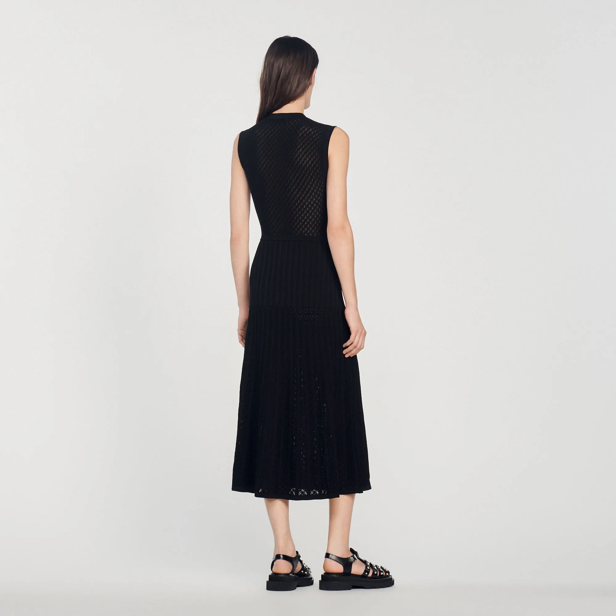 Robe longue en maille