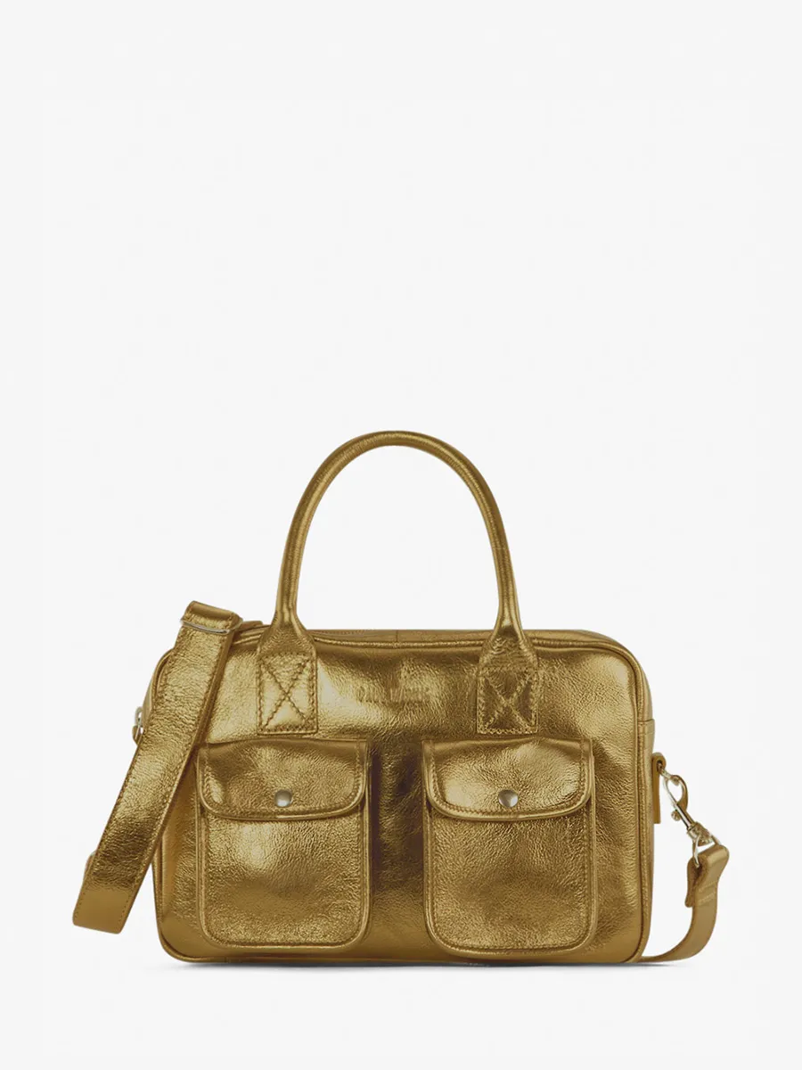 SAC À MAIN CUIR BRONZE LeDandy S - Bronze
