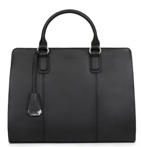 Sac à main cuir femme noir Hexagona