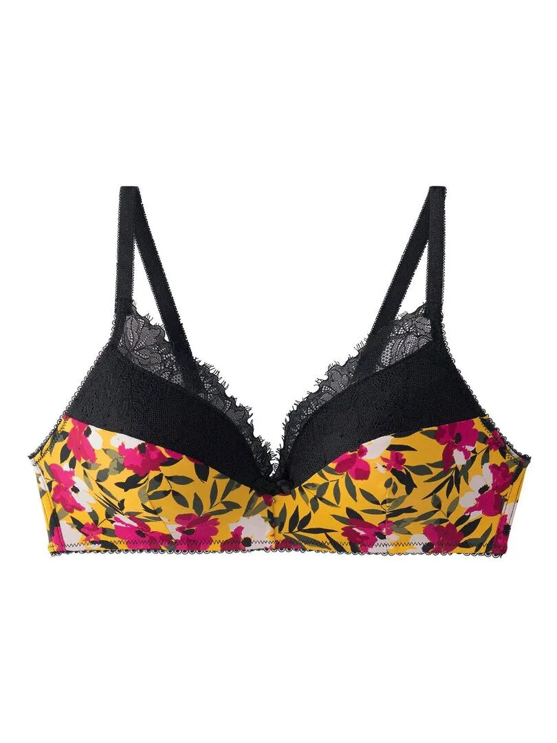 Soutien-gorge sans armatures coque souple SHAKER - Pomm'Poire - Jaune