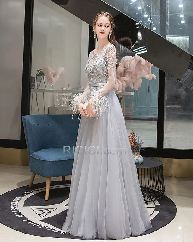 Strass Princesse Perlage Élégant Empire Robes De Bal Robe Soirée