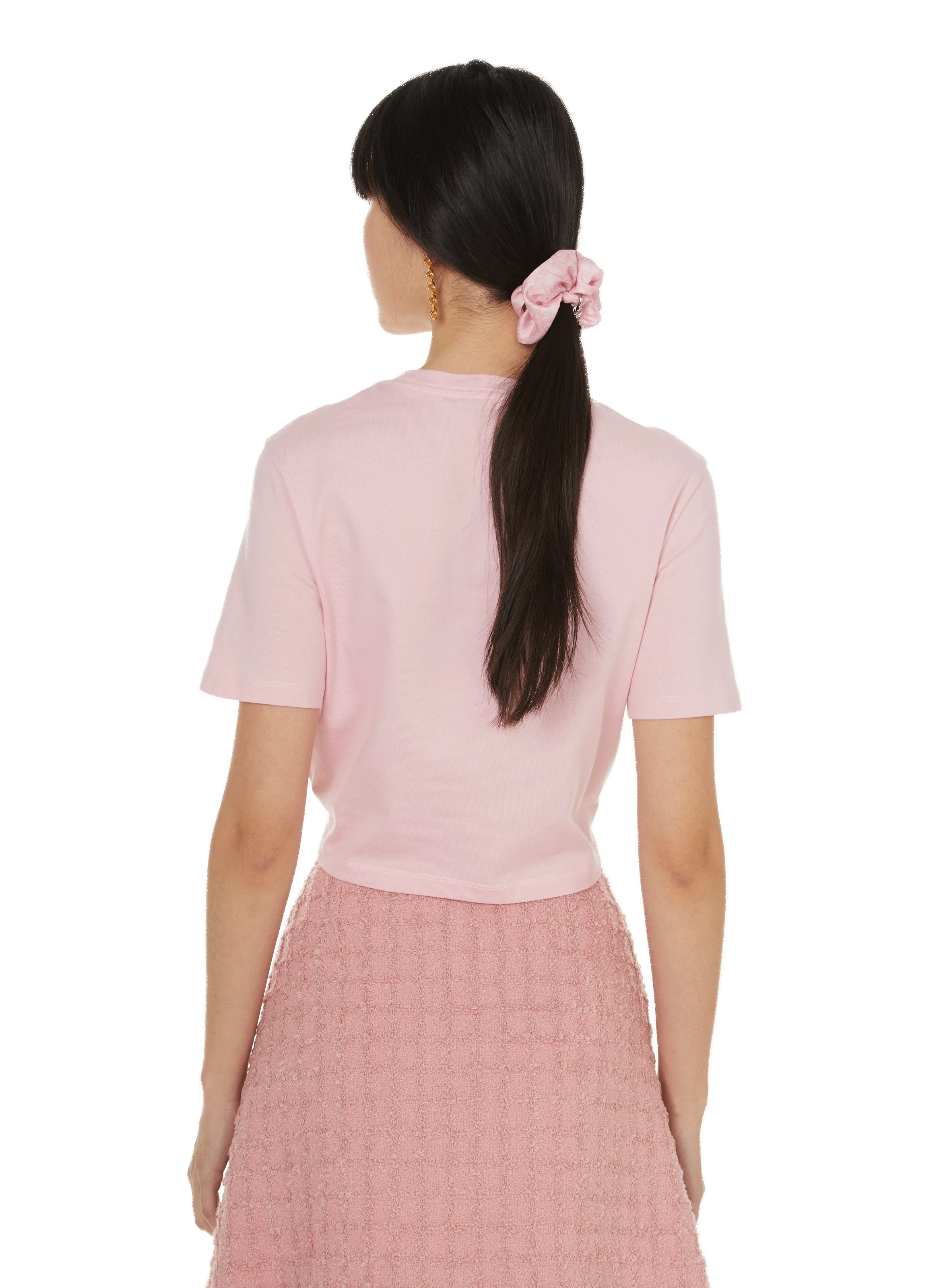 T-SHIRT EN COTON - VERSACE pour FEMME | Printemps