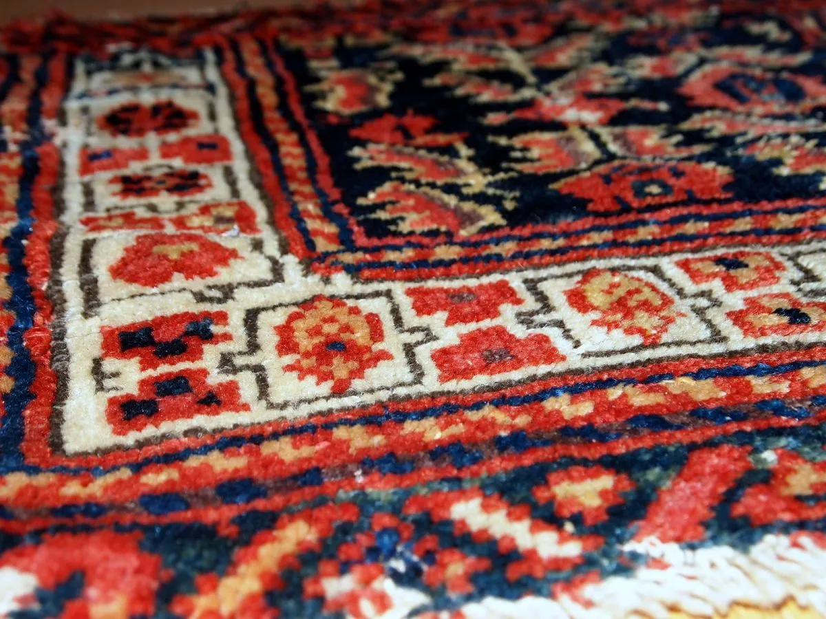 Tapis ancien Persan Malayer fait main, 1C370