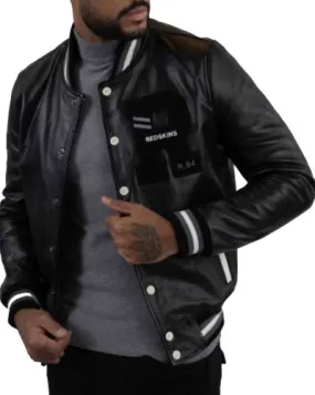 TEDDY CUIR PLANET FULL BLACK REDSKINS