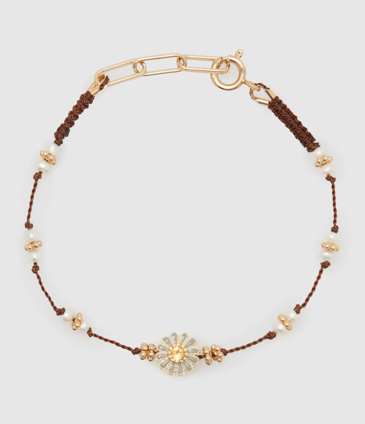 TITYARAVY Partager  Bracelet Malasai Émail Bleu  
