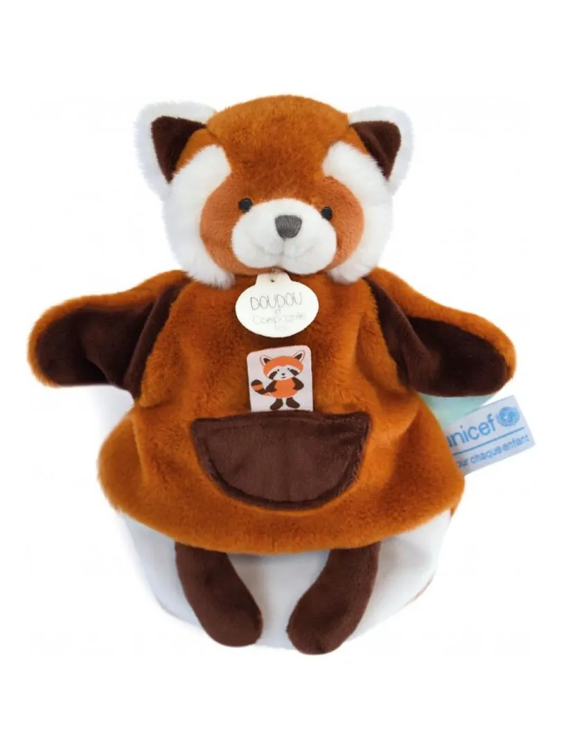 UNICEF - PANDA ROUX marionnette - Marron