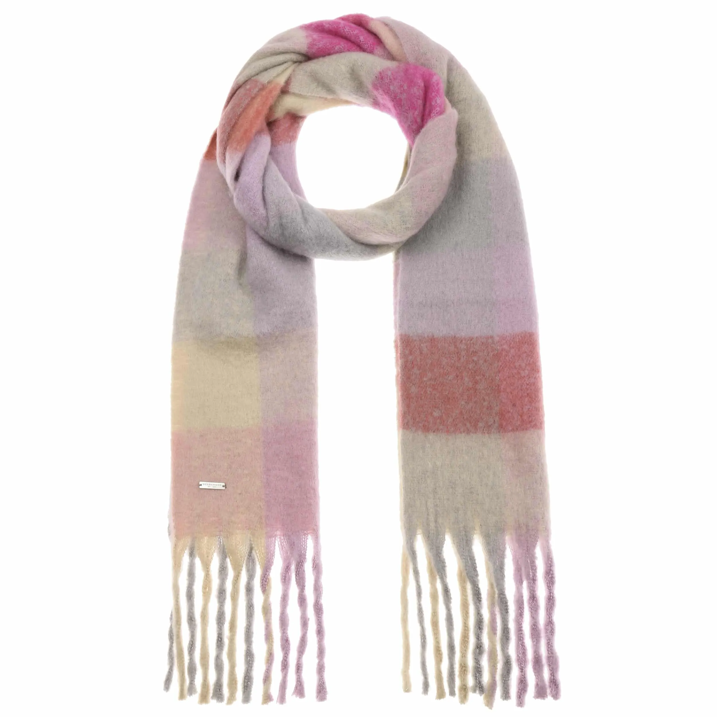 Écharpe Soft Colour Check by Seeberger --> Chapeaux, casquettes & bonnets en ligne ▷ Chapeaushop